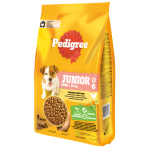Hrana uscata caini, Pedigree, sac 7 kg, talie mica, junior, carne de pasare si legume