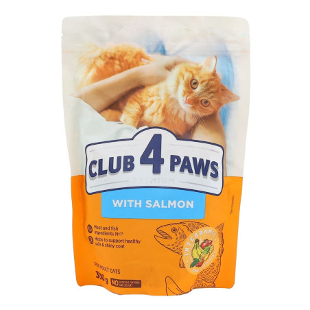 Hrana uscata pentru pisici, Club 4 Paws Premium, adult, carne de somon, 300 g