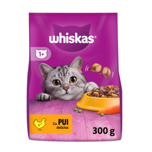 Hrana uscata pentru pisici, Whiskas, adult, carne de pui, 300 g