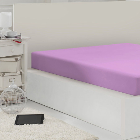 Husa saltea, Caressa Jersey, 160 x 200 cm, bumbac, lila