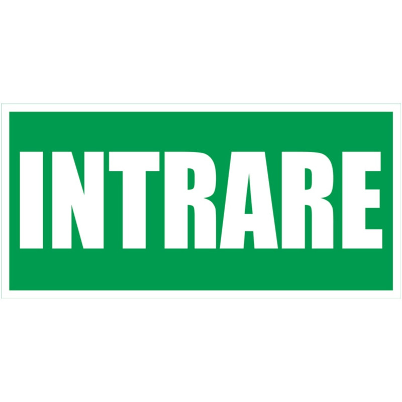 Indicator intrare Sun Prints, RO / EN, PVC, dreptunghiular, 20 x 10 cm