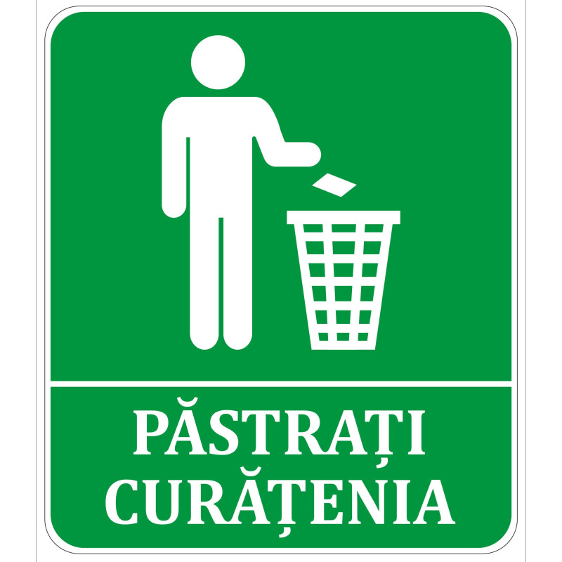 Indicator pastrati curatenia Sun Prints, autocolant, reflectorizant, verde, forma dreptunghiulara, 17 x 19.6 cm