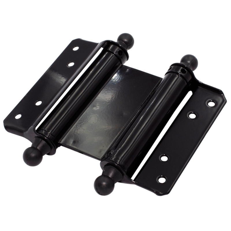 Balama batanta cu arc, pentru usi / porti, 93730, otel, negru, 125 mm