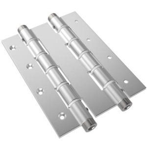 Balama batanta, pentru usi, aluminiu, argintiu, 180 x 133 mm