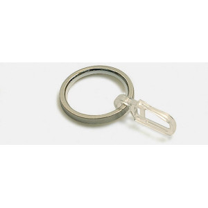 Inel galerie 10011158, metal, inox, cu carlig, 20 mm, 10 buc / set