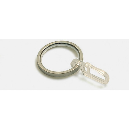 Inel galerie 10011158, metal, inox, cu carlig, 20 mm, 10 buc / set