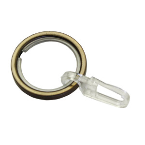 Inel galerie Chicago 31375, metal, bronz, carlig + lacas culisare, 10 buc / set