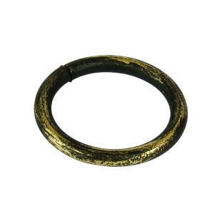 Inel galerie, fier forjat, negru auriu, 16 mm