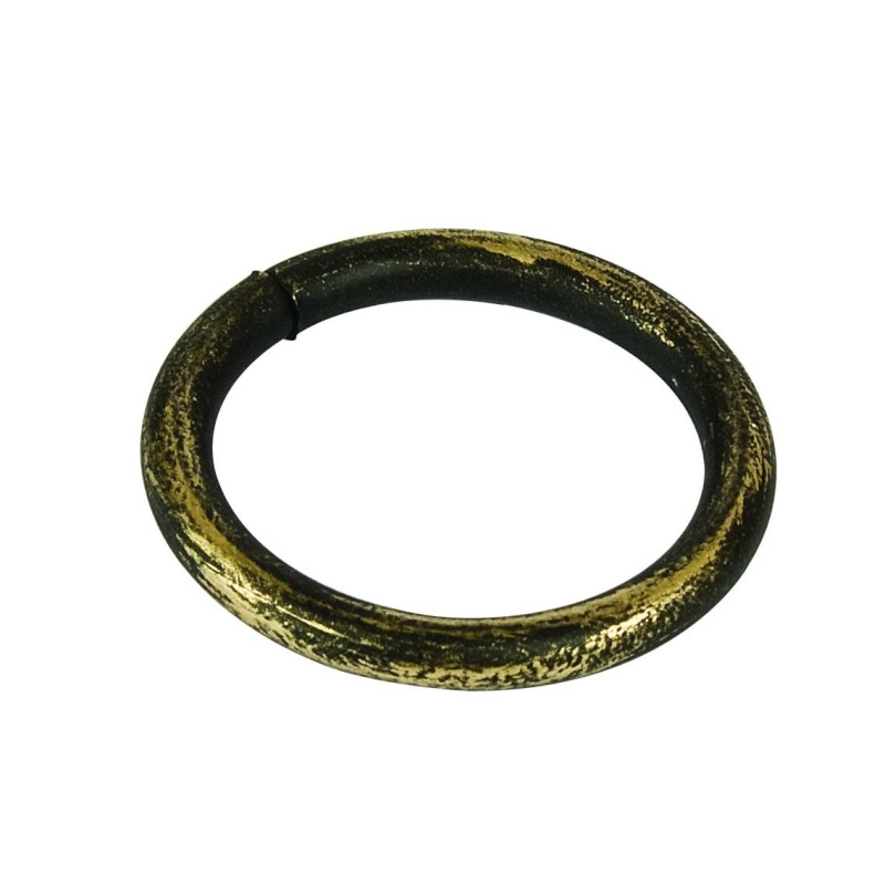 Inel galerie, fier forjat, negru auriu, 16 mm