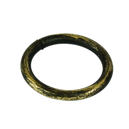 Inel galerie, fier forjat, negru auriu, 16 mm