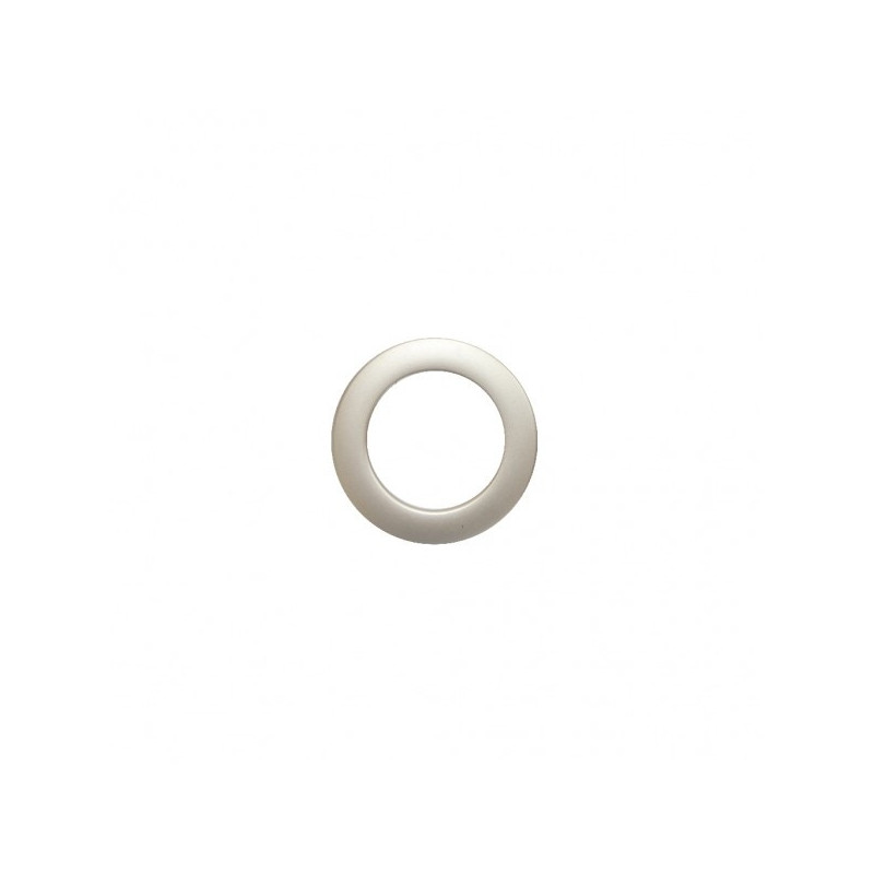 Inel galerie, tip capsa, plastic, finisaj platina, 20/28 x 35.5 x 55 mm, set 10 bucati
