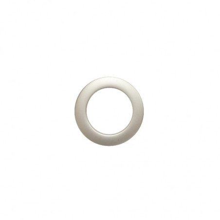 Inel galerie, tip capsa, plastic, finisaj platina, 20/28 x 35.5 x 55 mm, set 10 bucati