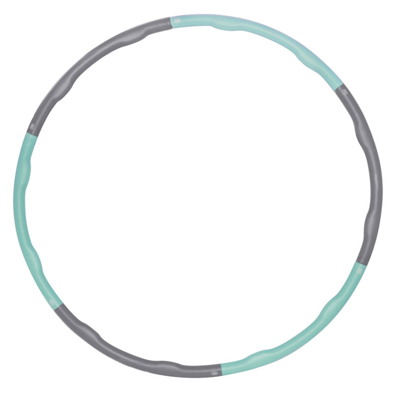 Inel Hula Hoop, HKHL108, polipropilena, albastru + gri, D 100 cm