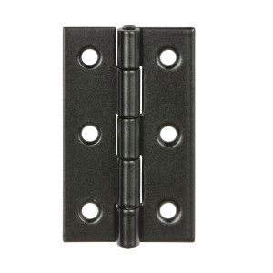Balama cu aripi plane, pentru mobila, din otel, negru, Vormann, 80 x 41 mm