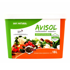 Ingrasamant organic, universal, Avisol, 4 - 8 mm, 18 L