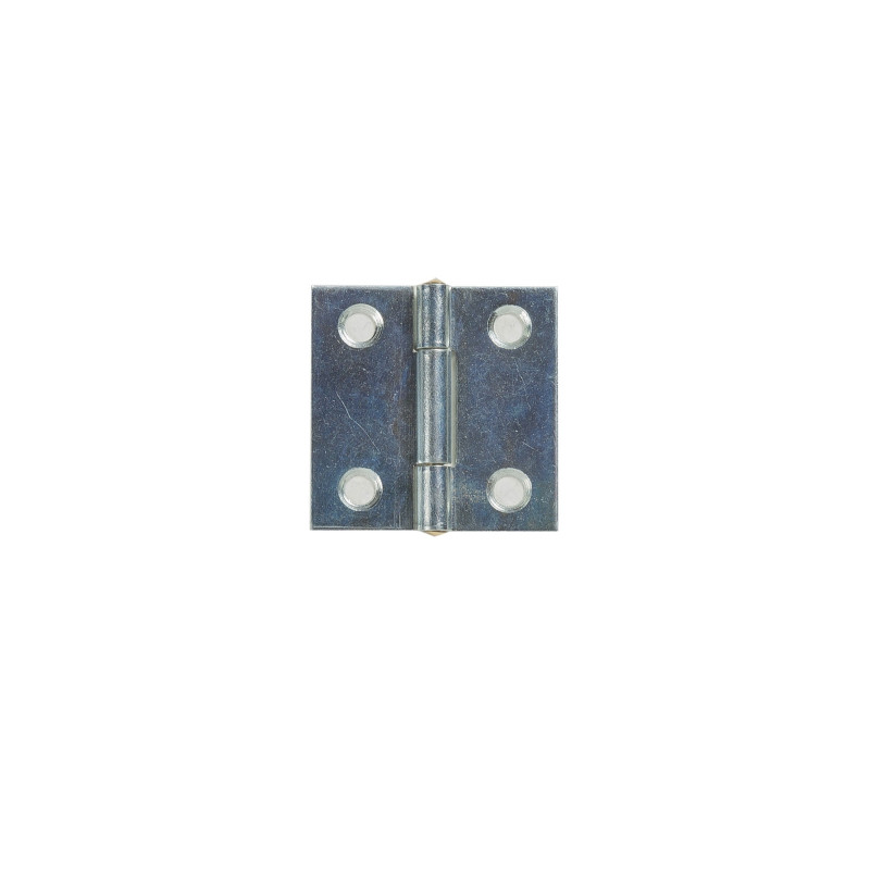 Balama cu aripi plane, pentru mobila, din tabla zincata, 30 x 30 mm