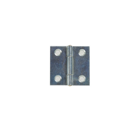 Balama cu aripi plane, pentru mobila, din tabla zincata, 30 x 30 mm