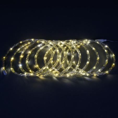 Instalatie brad Craciun Hoff, 100 LED-uri cu lumina calda, 5 m, controler, interior / exterior