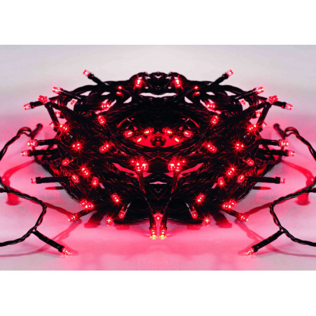 Instalatie brad Craciun, Hoff, 180 LED-uri rosii, 17.9 m, controler, interior / exterior