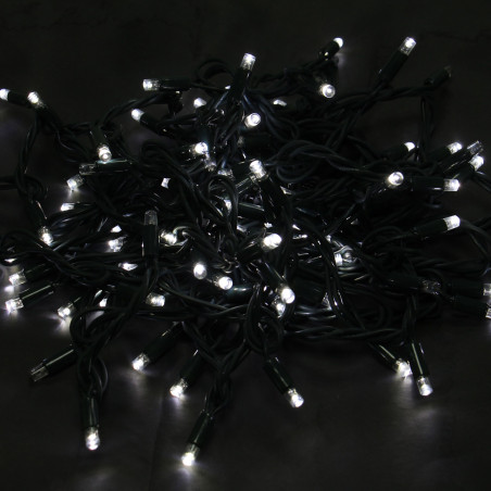 Instalatie brad Craciun, Hoff Net 704100, 90 LED-uri albe + 10 LED-uri flash, 10 m, interior / exterior