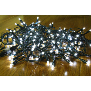 Instalatie brad Craciun, Hoff Net Cluster, 180 LED-uri albe cu lumina rece + 20 LED-uri flash, 5 m, interior / exterior