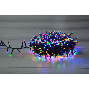 Instalatie brad Craciun snake, Hoff, 700 LED-uri multicolore, 14 m, controler, interior / exterior