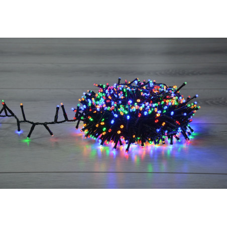 Instalatie brad Craciun snake, Hoff, 700 LED-uri multicolore, 14 m, controler, interior / exterior