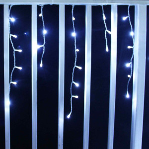 Instalatie turturi Craciun, Hoff 192180, 180 LED-uri albe cu lumina rece, 4.5 x 0.5 m, controler, interior / exterior