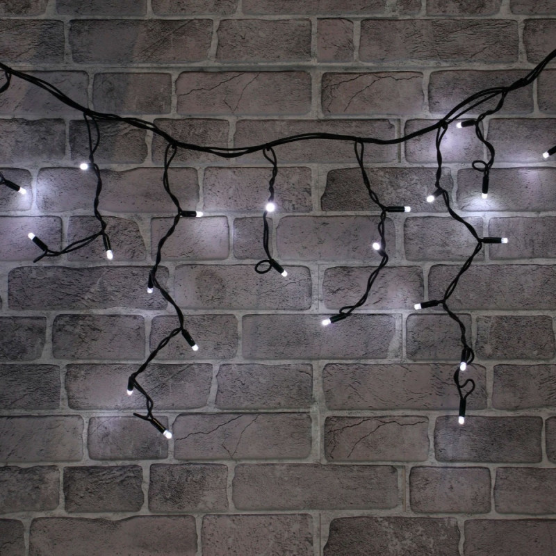 Instalatie turturi Craciun, Hoff Net, 108 LED-uri albe + 12 LED-uri flash, 4.5 x 0.5 m, interior / exterior