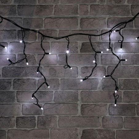 Instalatie turturi Craciun, Hoff Net, 108 LED-uri albe + 12 LED-uri flash, 4.5 x 0.5 m, interior / exterior