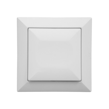 Intrerupator cap cruce Abex Perla WP-8P, incastrat, alb