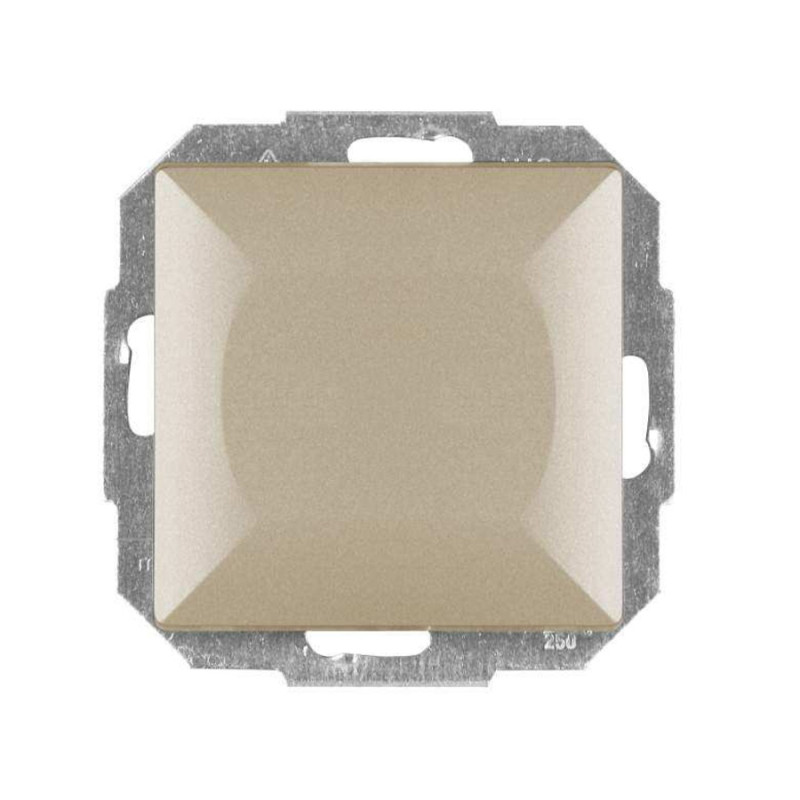 Intrerupator cap cruce Abex Perla WP-8P SA, incastrat, satin
