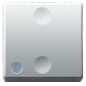 Intrerupator cap scara simplu Gewiss System GW20589, posibilitare iluminare, incastrat, modular - 2, alb