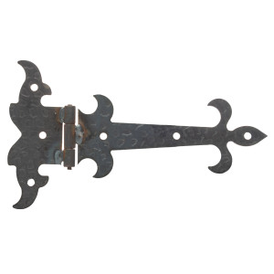 Balama ornamentala pentru usi, otel, finisaj lovitura de ciocan, 203 x 100 mm