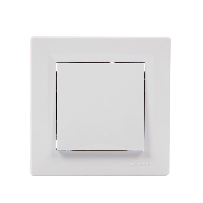 Intrerupator cap scara simplu Schneider Electric Asfora EPH0400121, incastrat, rama inclusa, alb