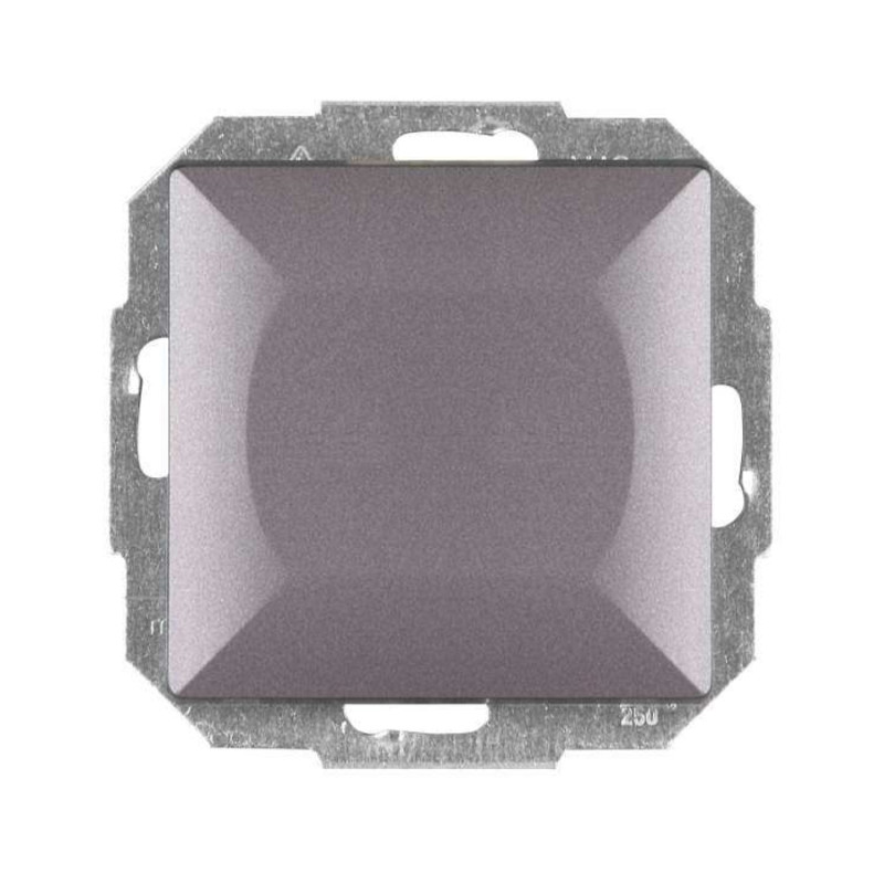 Intrerupator cu revenire Abex Perla WP-6P AN, incastrat, antracit
