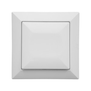 Intrerupator cu revenire Abex Perla WP-6P, incastrat, alb