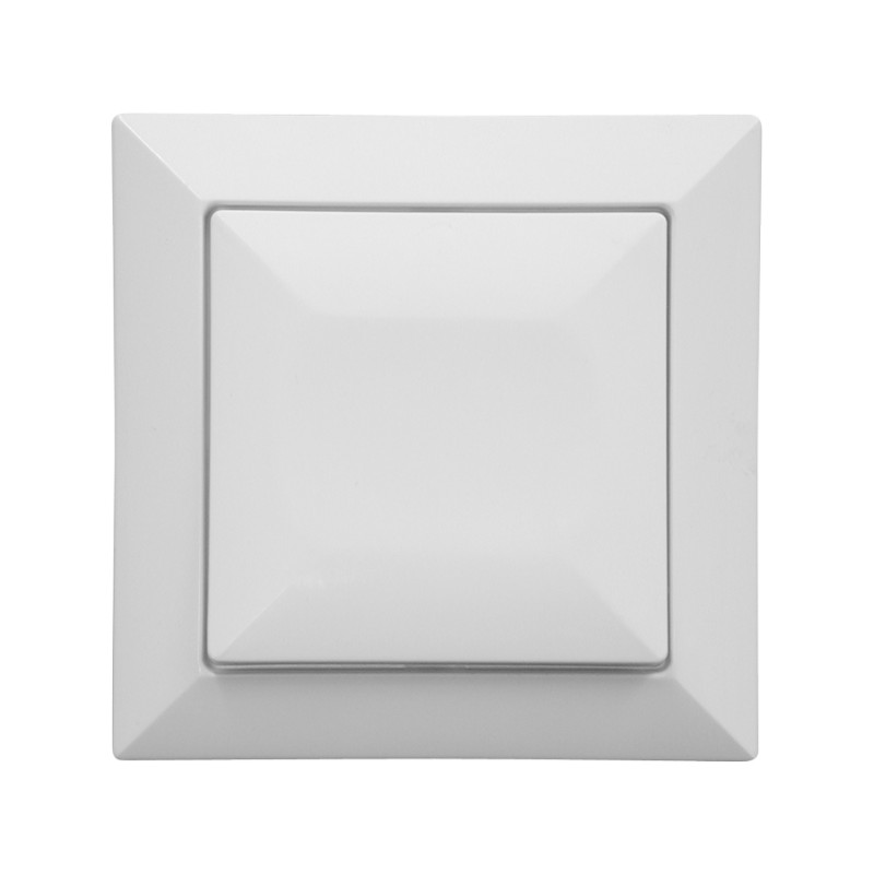 Intrerupator cu revenire Abex Perla WP-6P, incastrat, alb