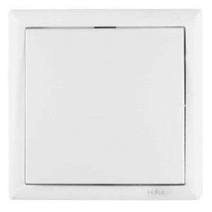 Intrerupator simplu Elegant IMBS E 45563, incastrat, rama inclusa, alb