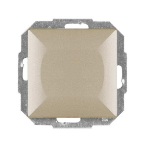 Intrerupator simplu iluminat Abex Perla WP-1P/S SA, incastrat, satin
