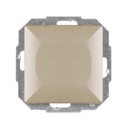 Intrerupator simplu iluminat Abex Perla WP-1P/S SA, incastrat, satin
