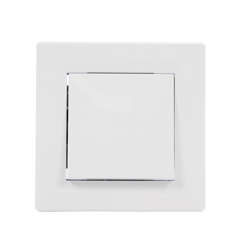 Intrerupator simplu Schneider Electric Asfora EPH0100121, incastrat, rama inclusa, alb