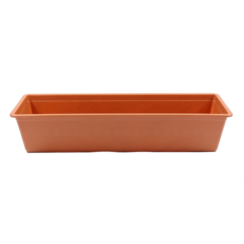 Jardiniera din plastic Carina, interior / exterio, dreptunghiulara, teracota, 60 x 18 x 12.6 cm Jardiniera din plastic Carina, interior / exterio, dreptunghiulara, teracota, 60 x 18 x 12.6 cm