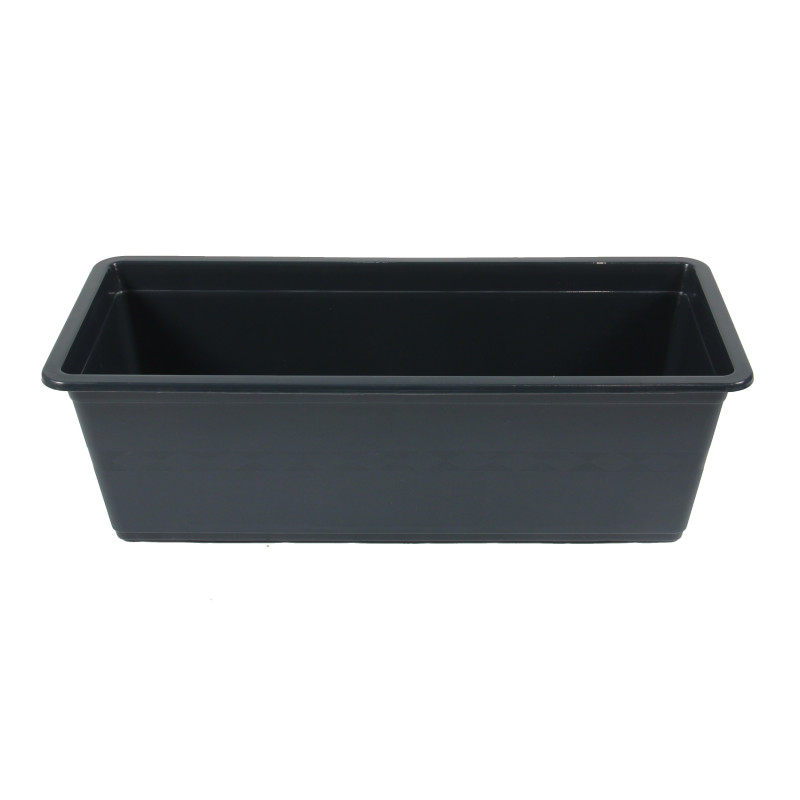 Jardiniera din plastic Carina, interior / exterior, dreptunghiulara, antracit, 40 x 18 x 12.6 cm Jardiniera din plastic Carina, interior / exterior, dreptunghiulara, antracit, 40 x 18 x 12.6 cm