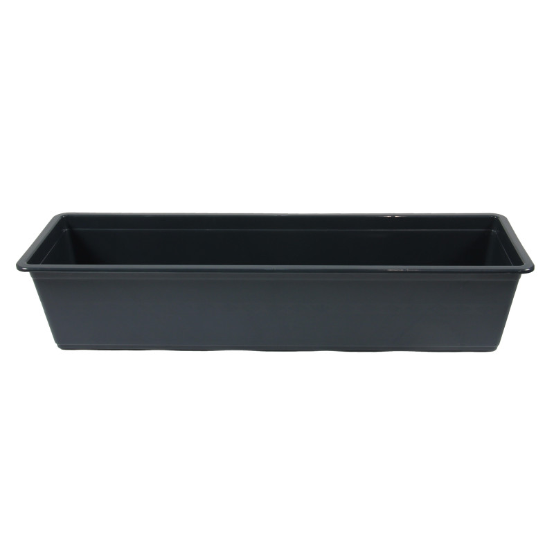 Jardiniera din plastic Carina, interior / exterior, dreptungjhiulara, antracit, 60 x 18 x 12.6 cm Jardiniera din plastic Carina, interior / exterior, dreptungjhiulara, antracit, 60 x 18 x 12.6 cm