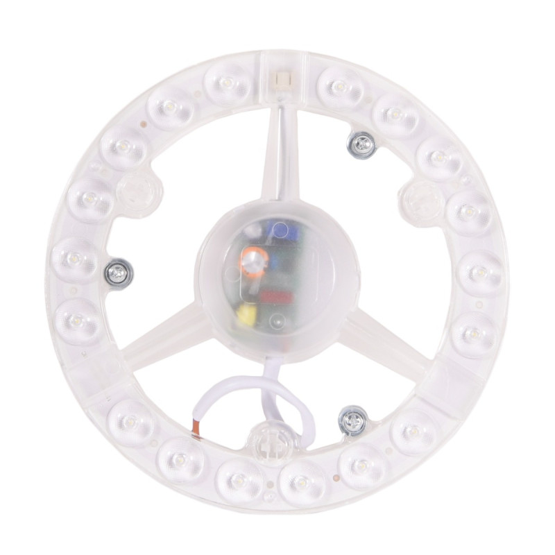 Kit modul LED Lohuis rotund, 10W, 1000lm + driver 15.3 cm, lumina rece 6500K