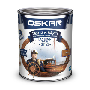 Lac pentru lemn Oskar Yacht, castan, interior / exterior, 2.5 L
