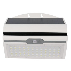Lampa solara cu LED Butterfly, 4.5 W, lumina rece, cu senzor de miscare, alb, exterior