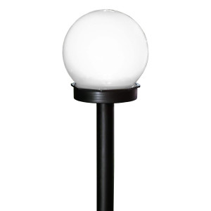 Lampa solara LED Hoff, glob, plastic, H 38 cm, exterior