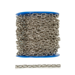 Lant din otel, Vormann, pentru ceas, cu za ovala, argintiu, 1.6 mm